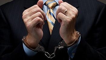Man handcuffed